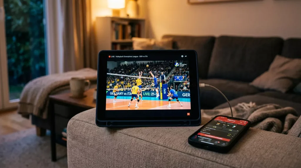 Volleyball Live Stream und gleichzeitig wetten