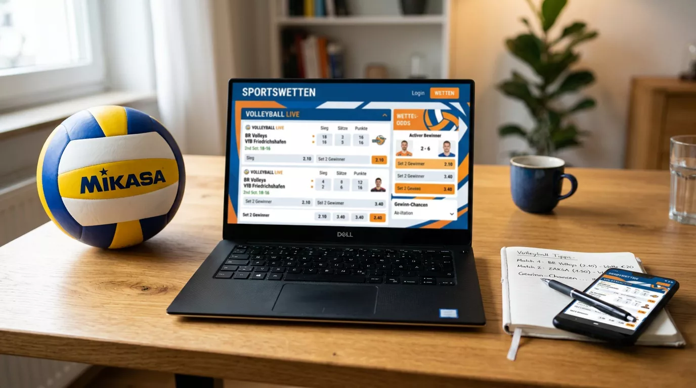 Vergleich von Volleyball Wettanbietern in Deutschland mit Quoten und Apps