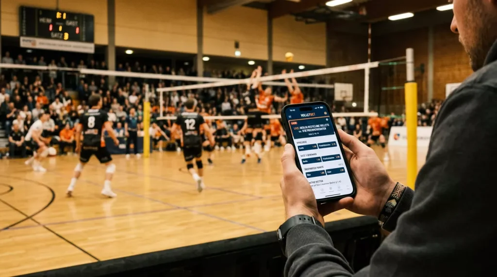 Volleyball Wetten per App und mobiles Live-Wetten